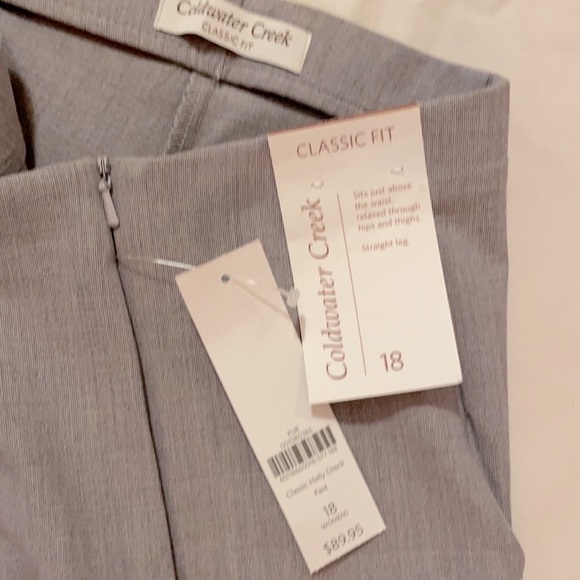 Coldwater Creek Pants NWT Lavender Straight Leg 18 - Picture 4 of 12